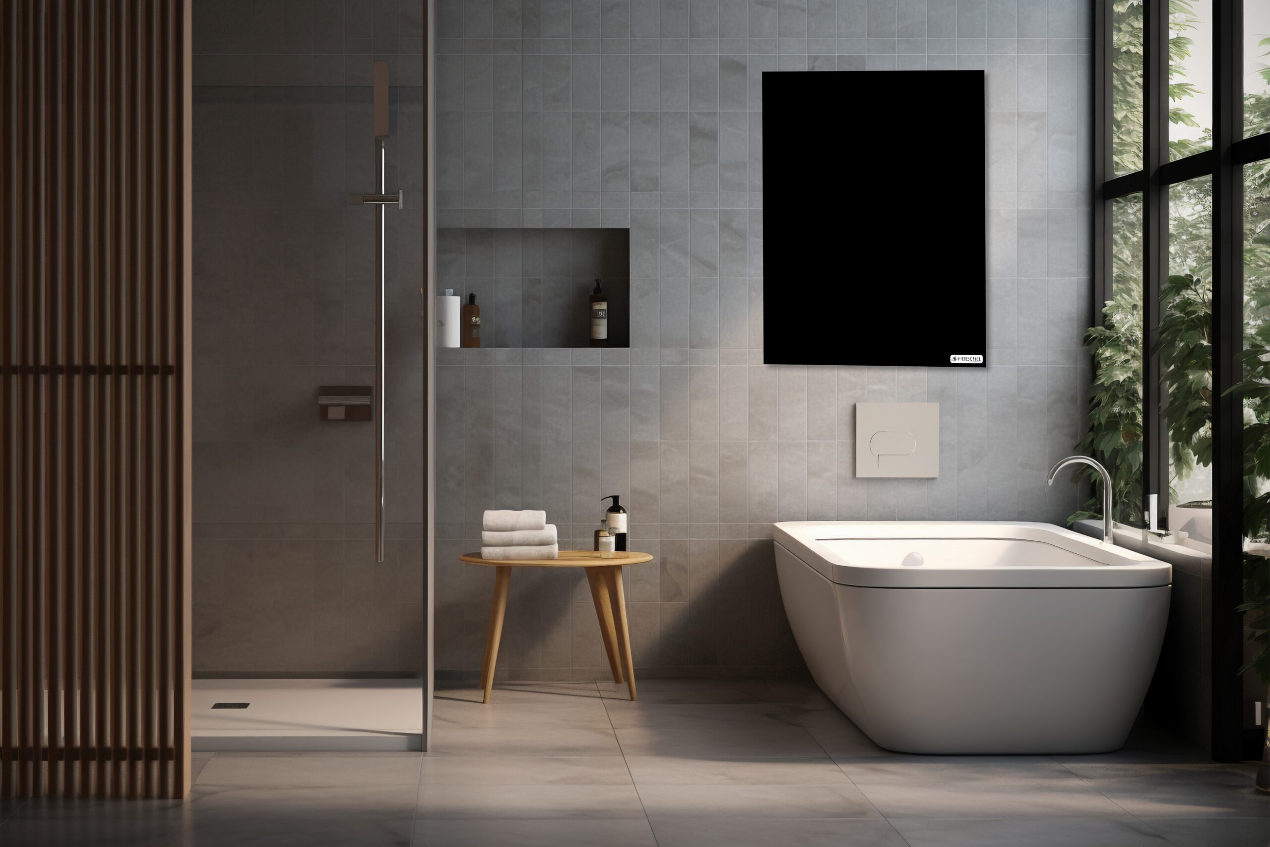 Infrarood paneel - Herschel Comfort Zwart warmtepaneel 600W - Afbeelding 2