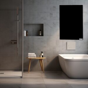 Infrarood paneel - Herschel Comfort Zwart warmtepaneel 1250W - Afbeelding 3