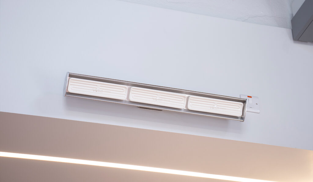 Heater - Herschel Advantage IR 1950 Watt Wit / Zilver